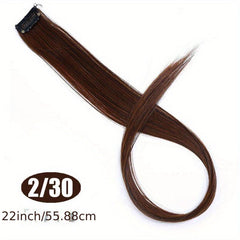 Colorful Straight Hair Pieces Clip In Extensions