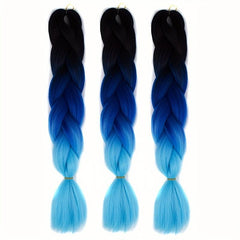 3 Tones Ombre Braiding Hair Extensions 24 Inch 3 Packs Synthetic