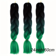 3 Tones Ombre Braiding Hair Extensions 24 Inch 3 Packs Synthetic