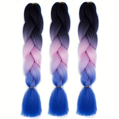 3 Tones Ombre Braiding Hair Extensions 24 Inch 3 Packs Synthetic