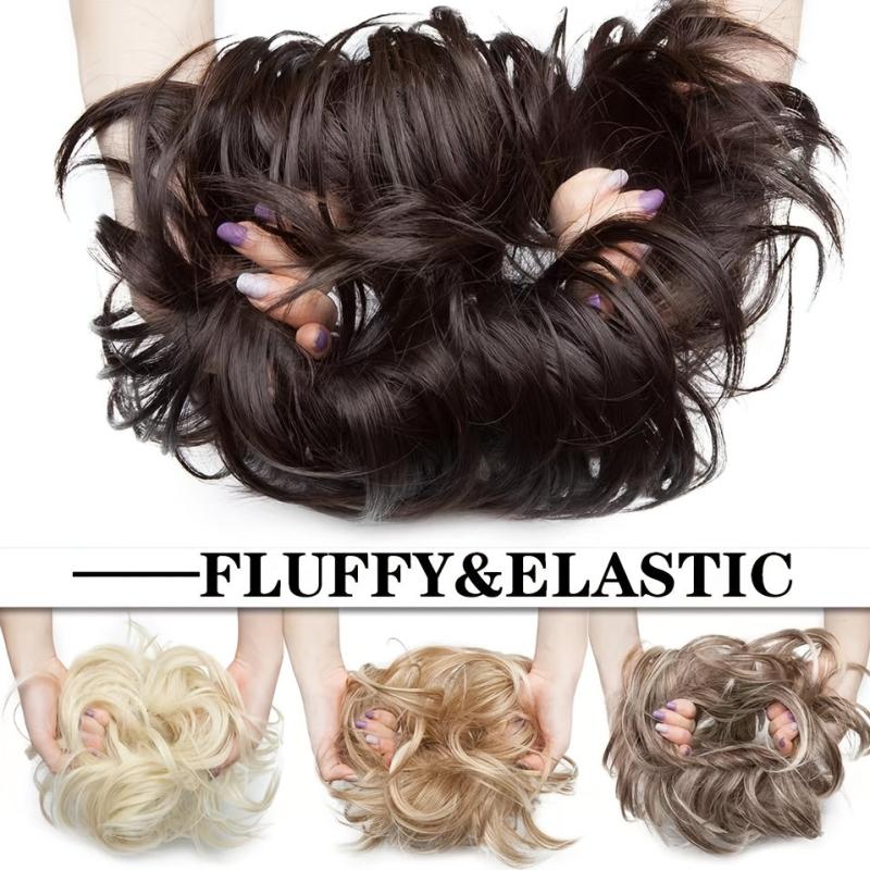 Synthetic Hair Buns - Messy Bun Extensions - Donut Bun Scrunchie