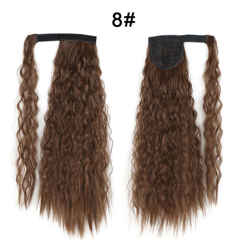 Wavy Corn Wave Ponytail Extension Heat Resistant Clip In Hair Extension