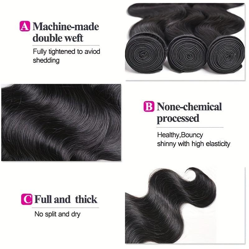 Long Body Wave Human Hair Bundles for Daily Use