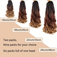 French Curl Braiding Hair 66cm Loose Wave For Box Braids