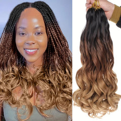 French Curl Braiding Hair 66cm Loose Wave For Box Braids