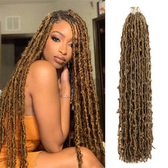Long Butterfly Locks Braids Synthetic Crochet Hair Extensions