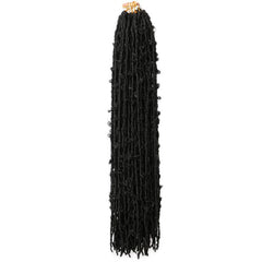 Long Butterfly Locks Braids Synthetic Crochet Hair Extensions