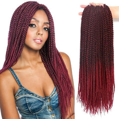 Crochet Box Braids Hair Extension Pre Looped Synthetic Hair Extensions