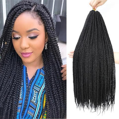 Crochet Box Braids Hair Extension Pre Looped Synthetic Hair Extensions
