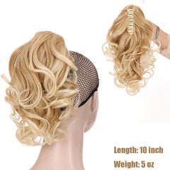 Short Curly Claw Clip Ponytail Hair Extension