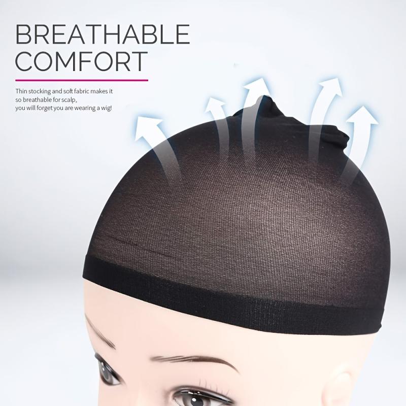 12 Pieces Stretchy Nylon Wig Caps for Women One Size Fits Most Hair Styles
