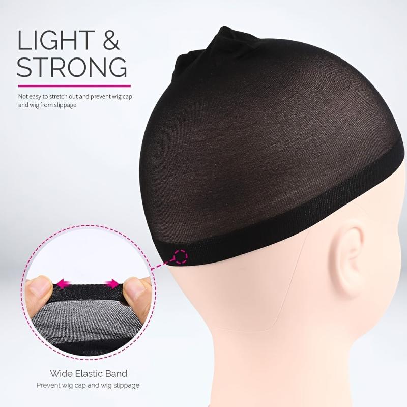12 Pieces Stretchy Nylon Wig Caps for Women One Size Fits Most Hair Styles