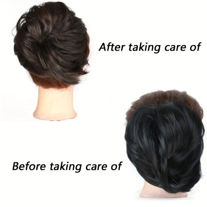 Messy Curly Chignon Ponytail Extensions