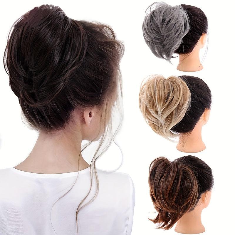 Messy Curly Chignon Ponytail Extensions
