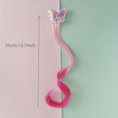 6pcs Colorful Synthetic Clip In Hair Extensions for Cosplay Party