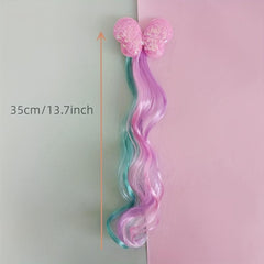 6pcs Colorful Synthetic Clip In Hair Extensions for Cosplay Party