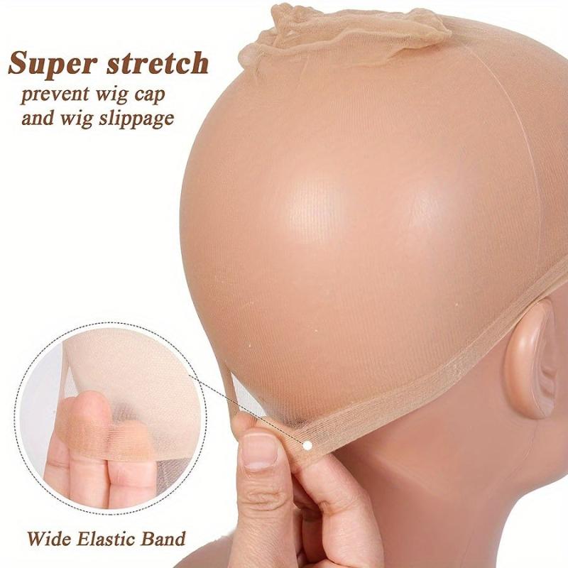 12 PCS HD Wig Caps For Women Skin Thin Invisible Nylon Stocking HD Wig Caps