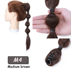 Natural Long Braided Synthetic Ponytail Hair Extension 72 Cm