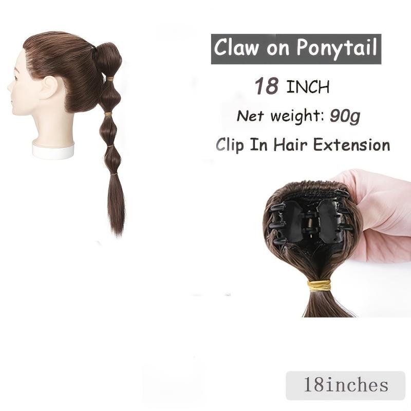 Natural Long Braided Synthetic Ponytail Hair Extension 72 Cm
