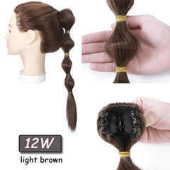 Natural Long Braided Synthetic Ponytail Hair Extension 72 Cm