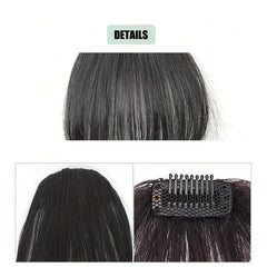 Invisible Air Bangs with Sidebuns Hair Extensions