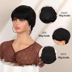 Virgin Brazilian Straight Hair Wig 150 Density