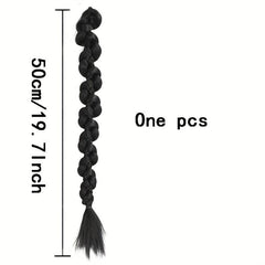 50 8 Cm Double Ponytail Braid Extensions Y2K Twist Braided Hair Extensions