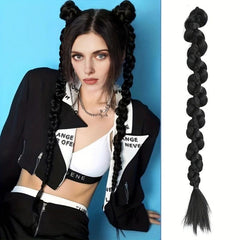 50 8 Cm Double Ponytail Braid Extensions Y2K Twist Braided Hair Extensions