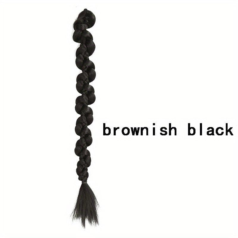 50 8 Cm Double Ponytail Braid Extensions Y2K Twist Braided Hair Extensions