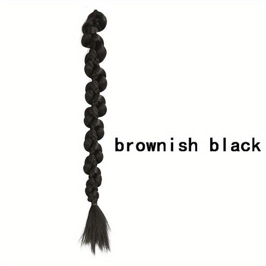 50 8 Cm Double Ponytail Braid Extensions Y2K Twist Braided Hair Extensions