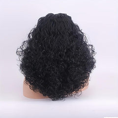 Shoulder Length Afro Curly Wig For Women Natural Looking Synthetic Wigs