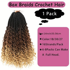 Goddess Box Braids Crochet Hair 35 1 Pack Bohomian Crochet Box Braids