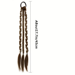 Braid Ponytail With Elastic Hair Rope Synthetic Hair Extensions