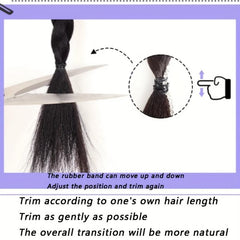 Braid Ponytail With Elastic Hair Rope Synthetic Hair Extensions