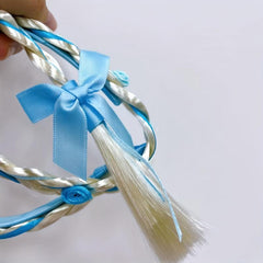 Princess Braided Headband Medium Long Braids Synthetic Hair Anime Cosplay