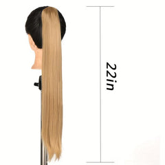 Synthetic Long Straight Claw Clip Ponytail Hair Extension