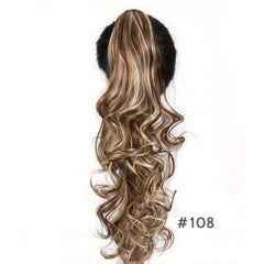 Synthetic Long Straight Claw Clip Ponytail Hair Extension