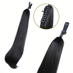 Synthetic Long Straight Claw Clip Ponytail Hair Extension