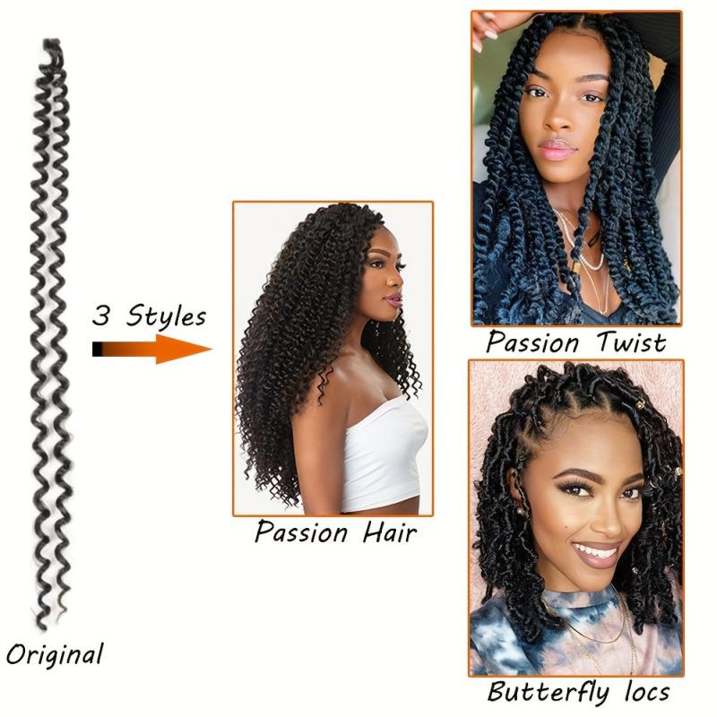 Passion Twist Hair 72cm Water Wave Crochet Goddess Hair