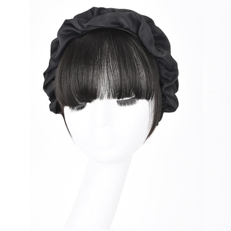 Synthetic Cloud Headband With Air Bangs Short Straight Synthetic Hair Bangs