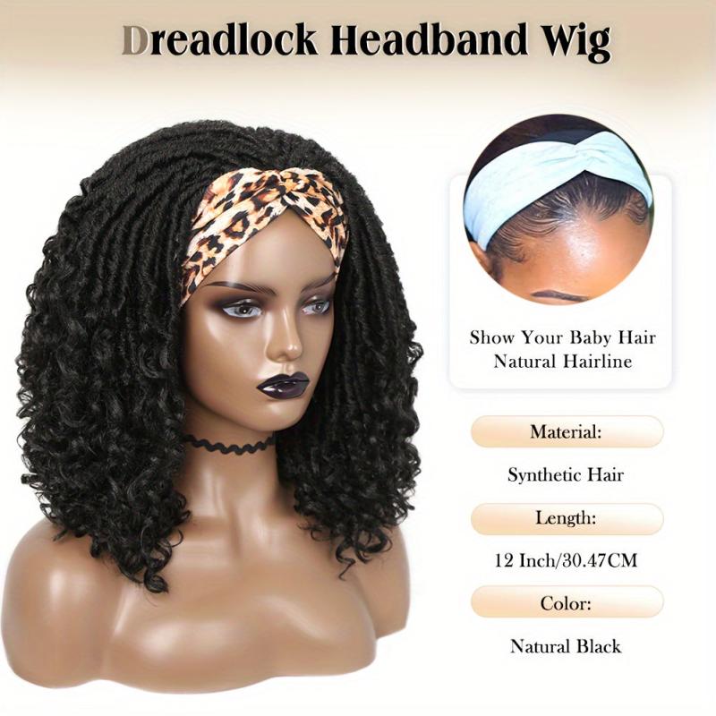 Ombre Brown Blonde 613 Locs Headband Curly Hair Wig