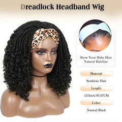 Ombre Brown Blonde 613 Locs Headband Curly Hair Wig