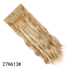 4pcs Water Wavy Clip In Hair Extensions Synthetic Hairpieces