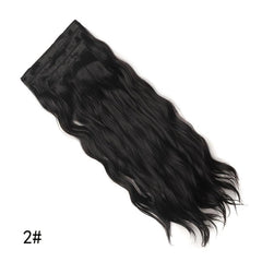 4pcs Water Wavy Clip In Hair Extensions Synthetic Hairpieces