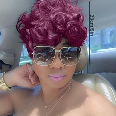 Pixie Cut Wig Short Curly Wigs For Women Synthetic Wig Beginners Friendly