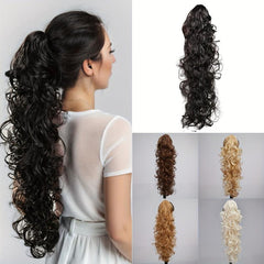 60 96 Cm Long Curly Wavy Claw Ponytail Extensions