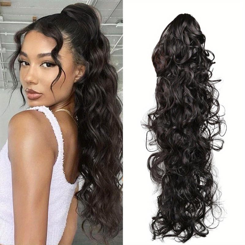 60 96 Cm Long Curly Wavy Claw Ponytail Extensions