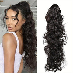 60 96 Cm Long Curly Wavy Claw Ponytail Extensions