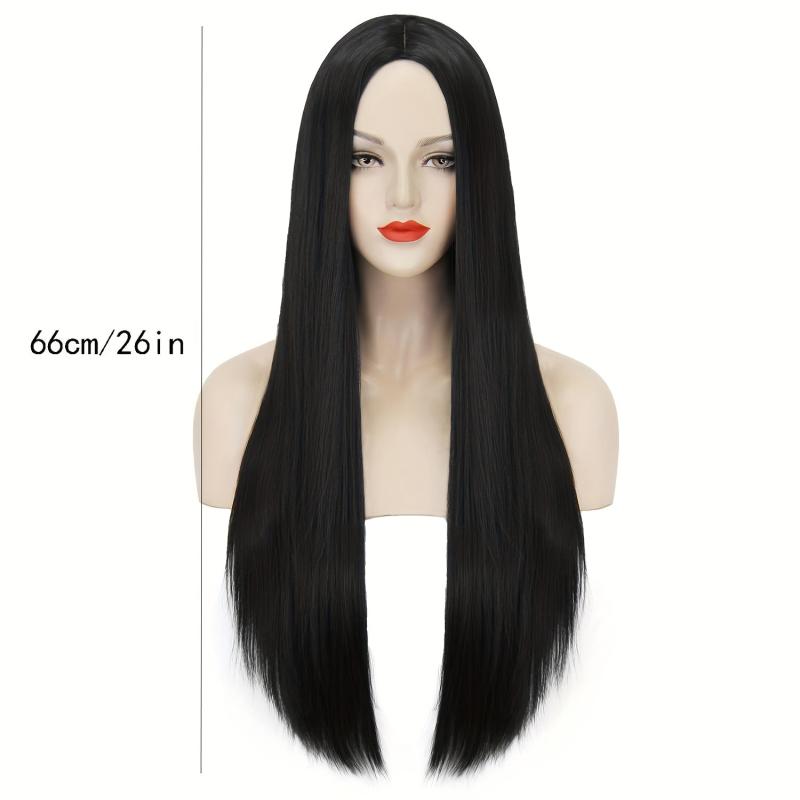 Long Straight Middle Partition Hair Wig Synthetic Cosplay Wig Pastel