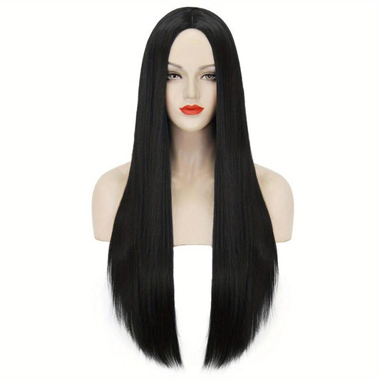 Long Straight Middle Partition Hair Wig Synthetic Cosplay Wig Pastel